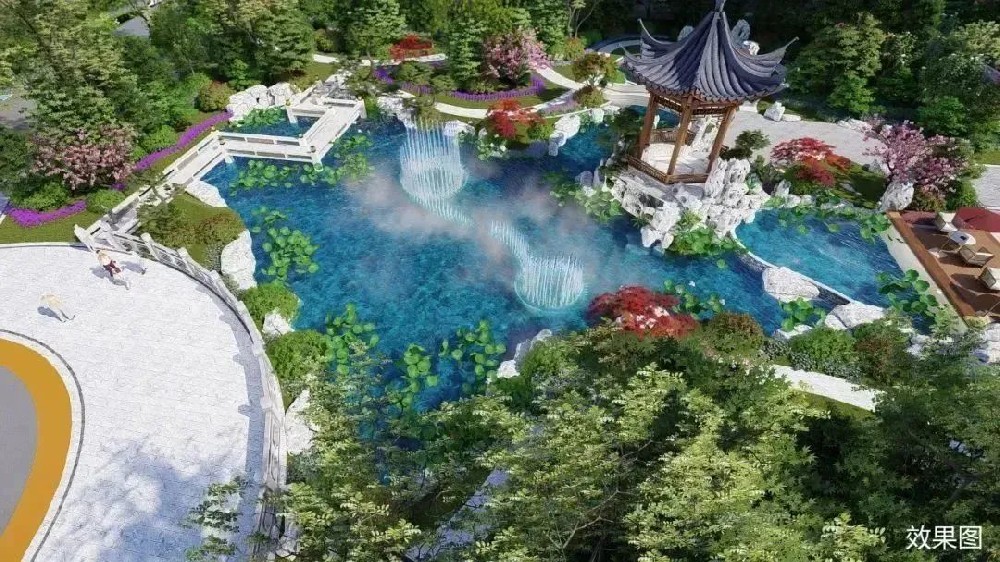 裕升紫悦府 | 无水不成景！为什么只有高端住宅才有大型水景？